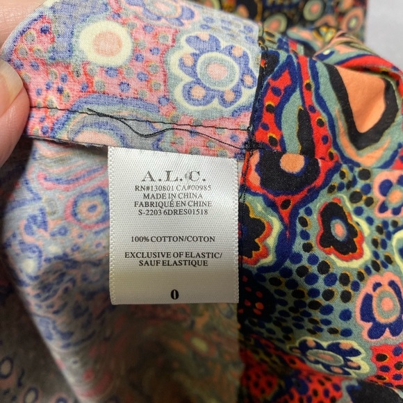 A.L.C. LAURA FLORAL PRINT CUT OUT MAXI DRESS in Sangria Multi NWT Sz 0 - Picture 12 of 12